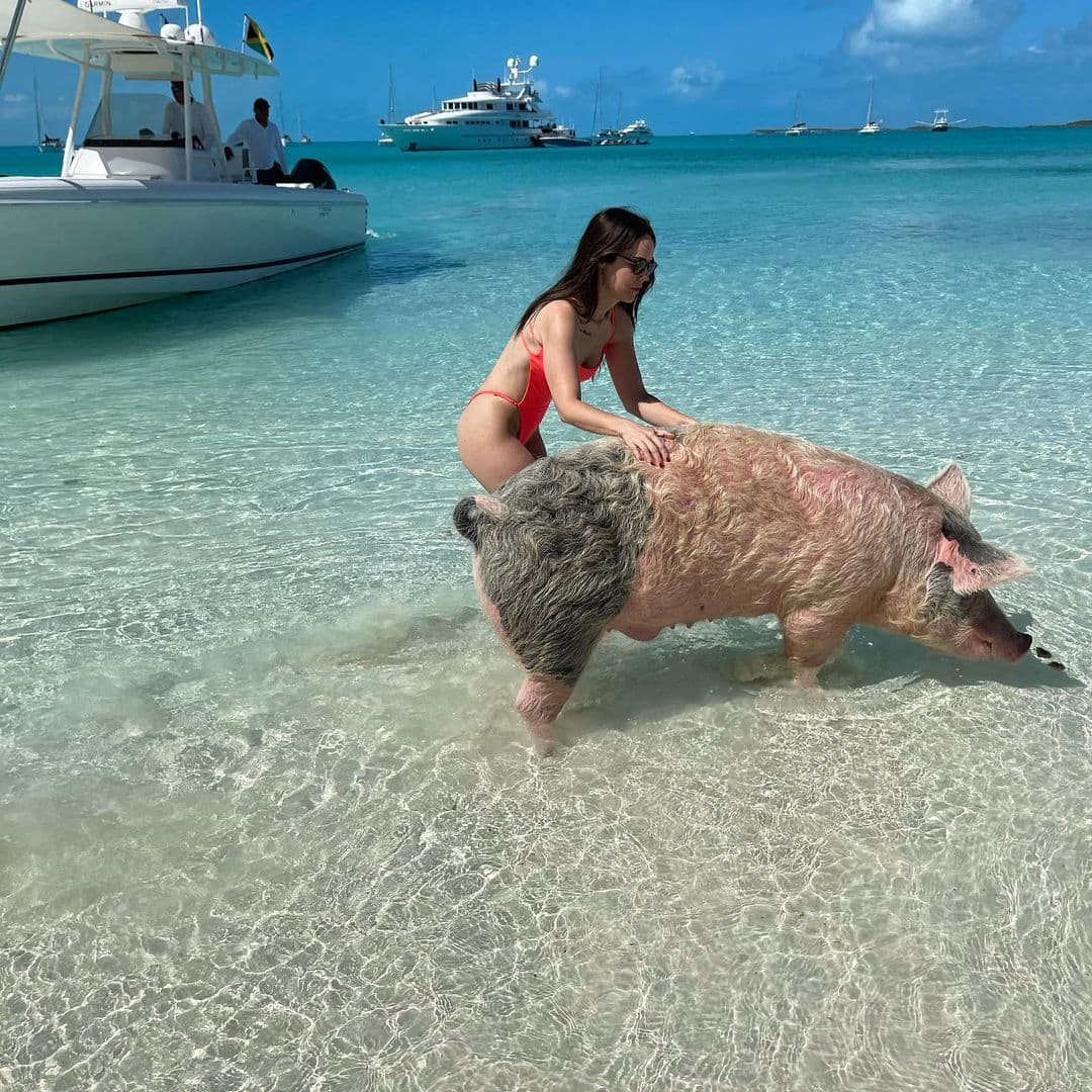 Por supuesto que las fotografías de la actriz no pasaron desapercibidas por seguidores y famosos, quienes de inmediato le lanzaron piropos por su espectacular figura.