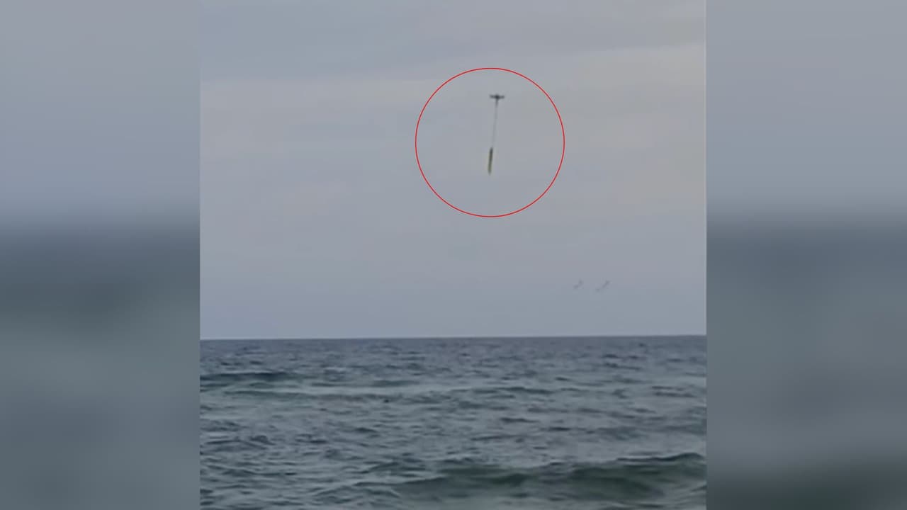 Increíble rescate: con un dron, pescador salva a adolescente que se ahogaba en una playa de Florida
