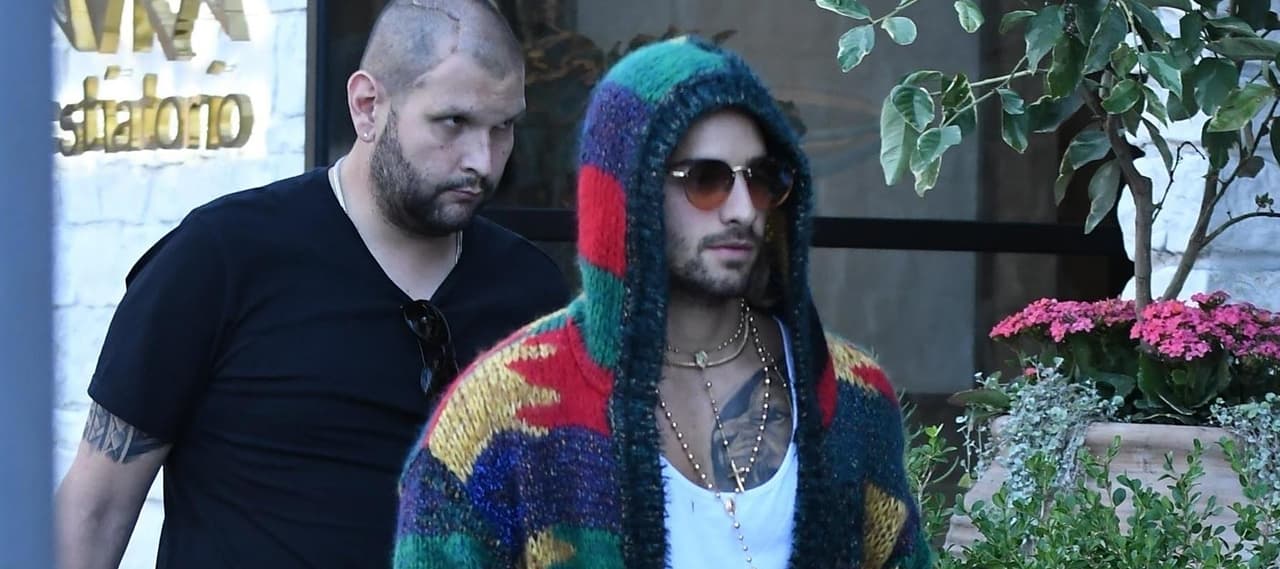 Maluma fue captado en las calles de Beverly Hills, en California