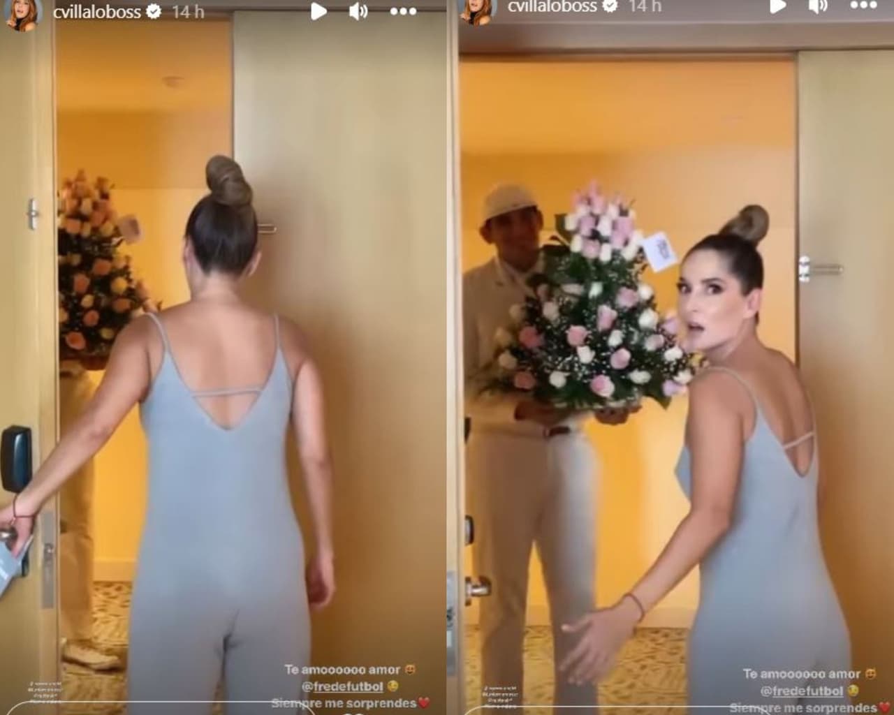 Carmen Villalobos queda impactada con romántica sorpresa de Frederik Oldenburg.