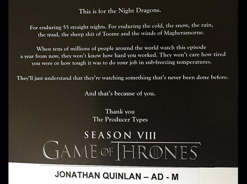 Última entrega de 'Game of Thrones' mostrará una gran batalla