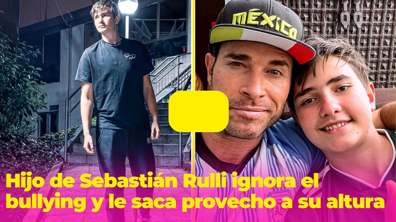 Hijo de Sebastián Rulli ya sabe cómo callar a los 'haters' que lo critican por su gran altura