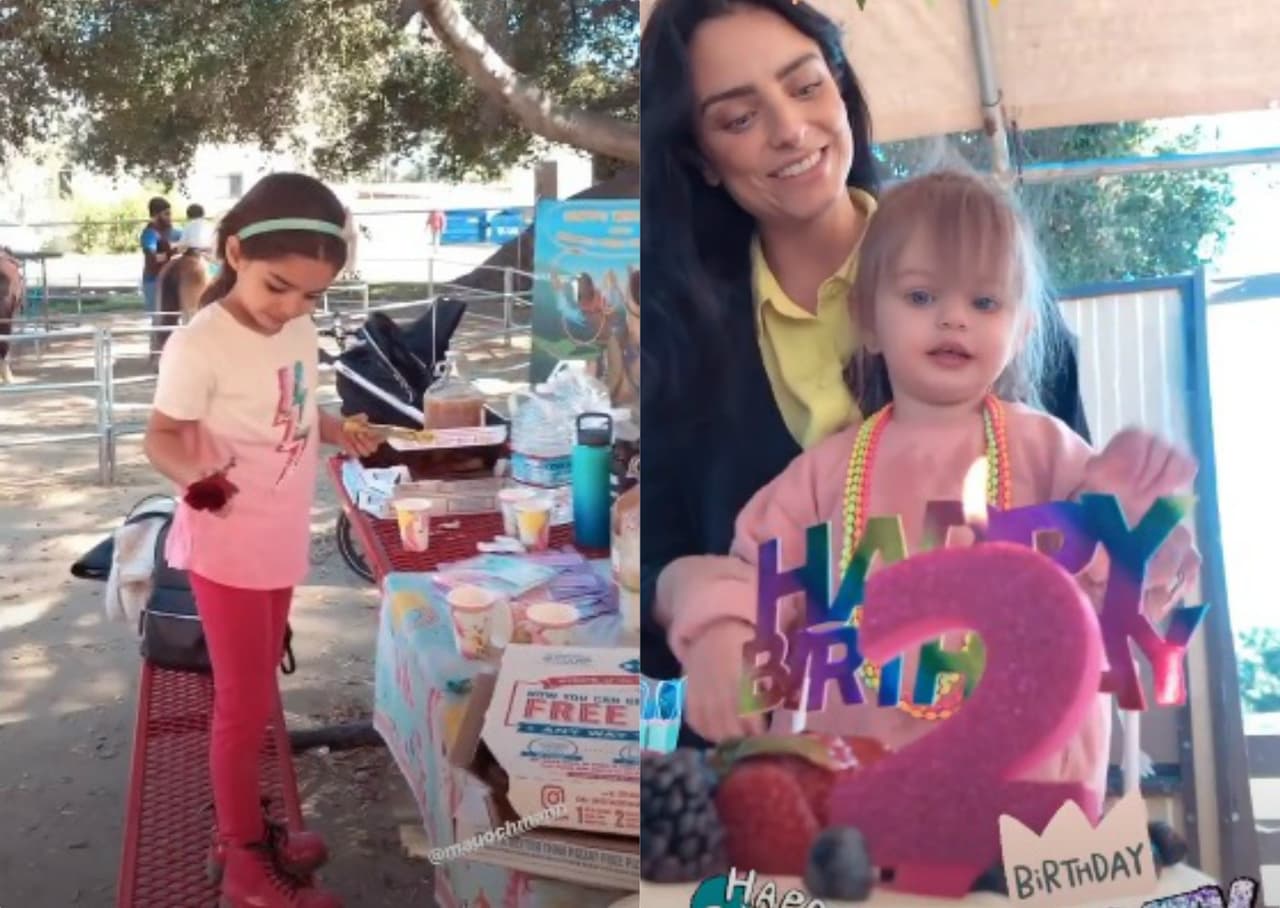 Kailani tiene dulce fiesta de cumpleaños en compañía de Aitana
