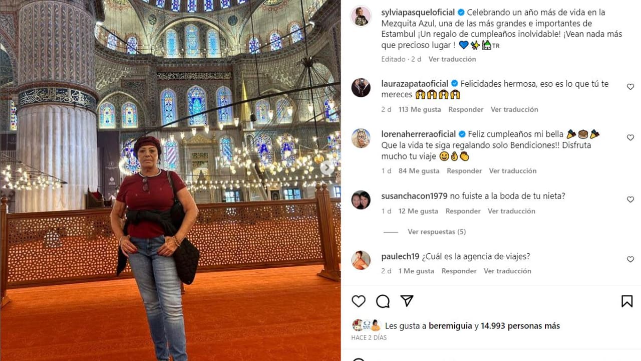Sylvia Pasquel hizo su última publicación en redes el 15 de octubre, día en el que habría dado la boda de tres días de su nieta Michelle Salas.