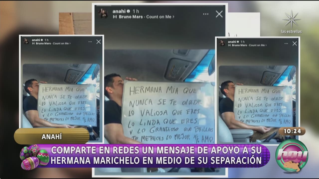 Anahí conmueve con mensaje tras separación de su hermana Marichelo y Jorge D’Alessio: “Que no se te olvide”