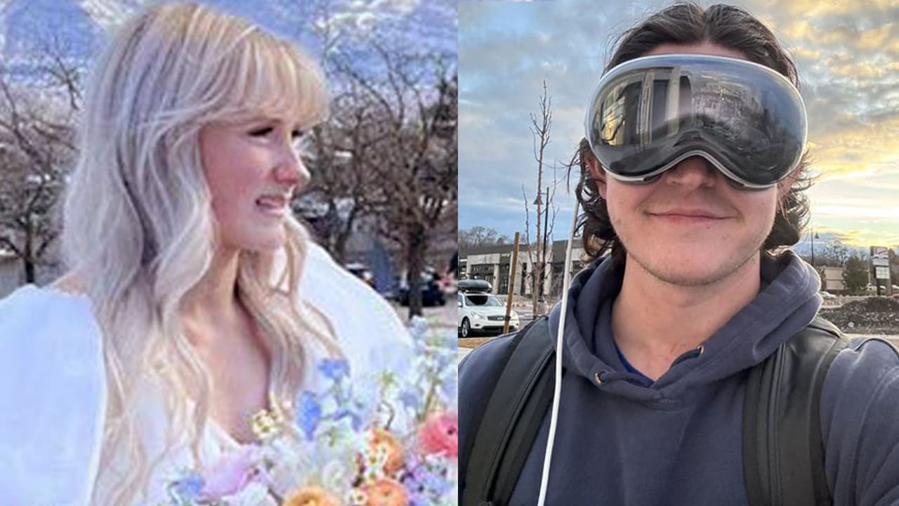 Ingeniero de software usa Apple Vision Pro en su boda: la cara de la novia lo dice todo
