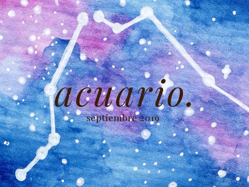 Horóscopo Acuario: ¿cómo será septiembre para ti?