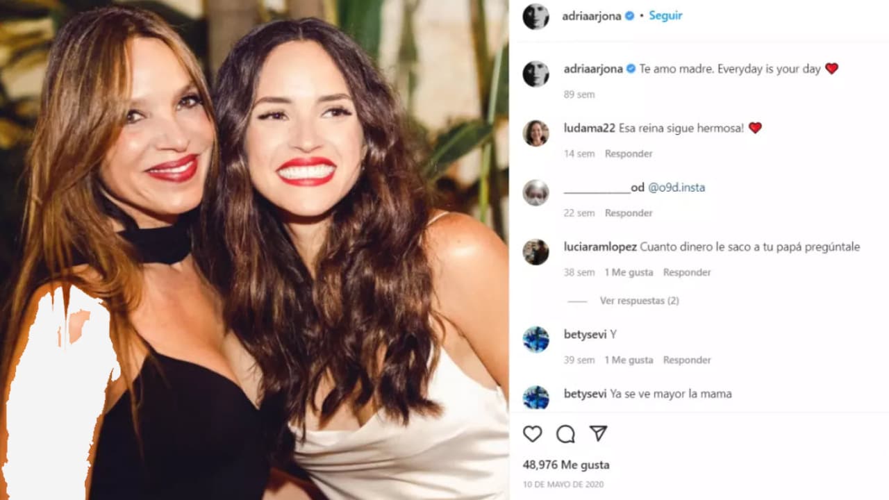 Adria Arjona junto a su mamá, Leslie Torres.