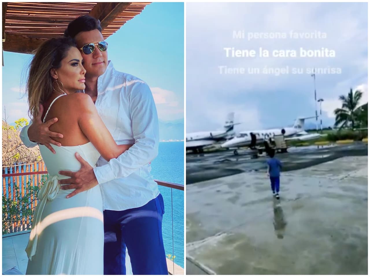 Mientras Ninel se casaba, Giovanni Medina se fue de vacaciones con su hijo Emmanuel