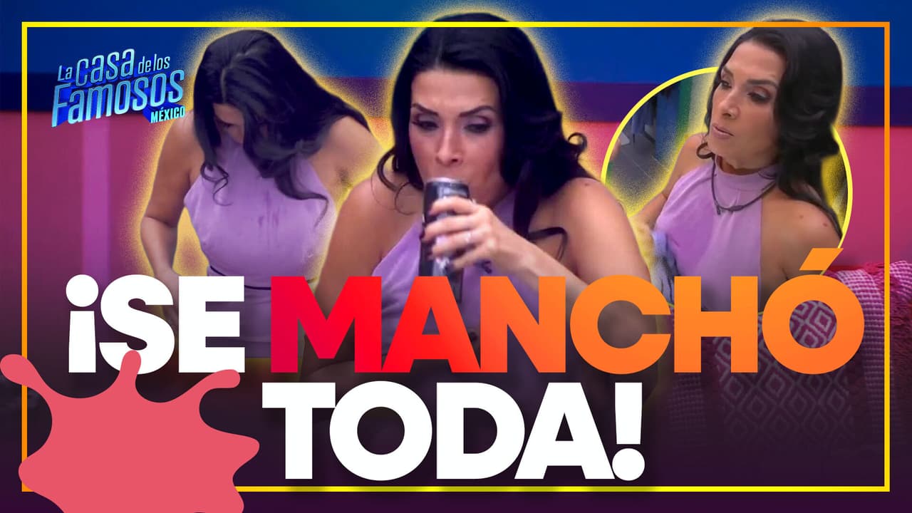 ¡Ni una más!: A Dalílah se le cae su BEBIDA en todo el vestido