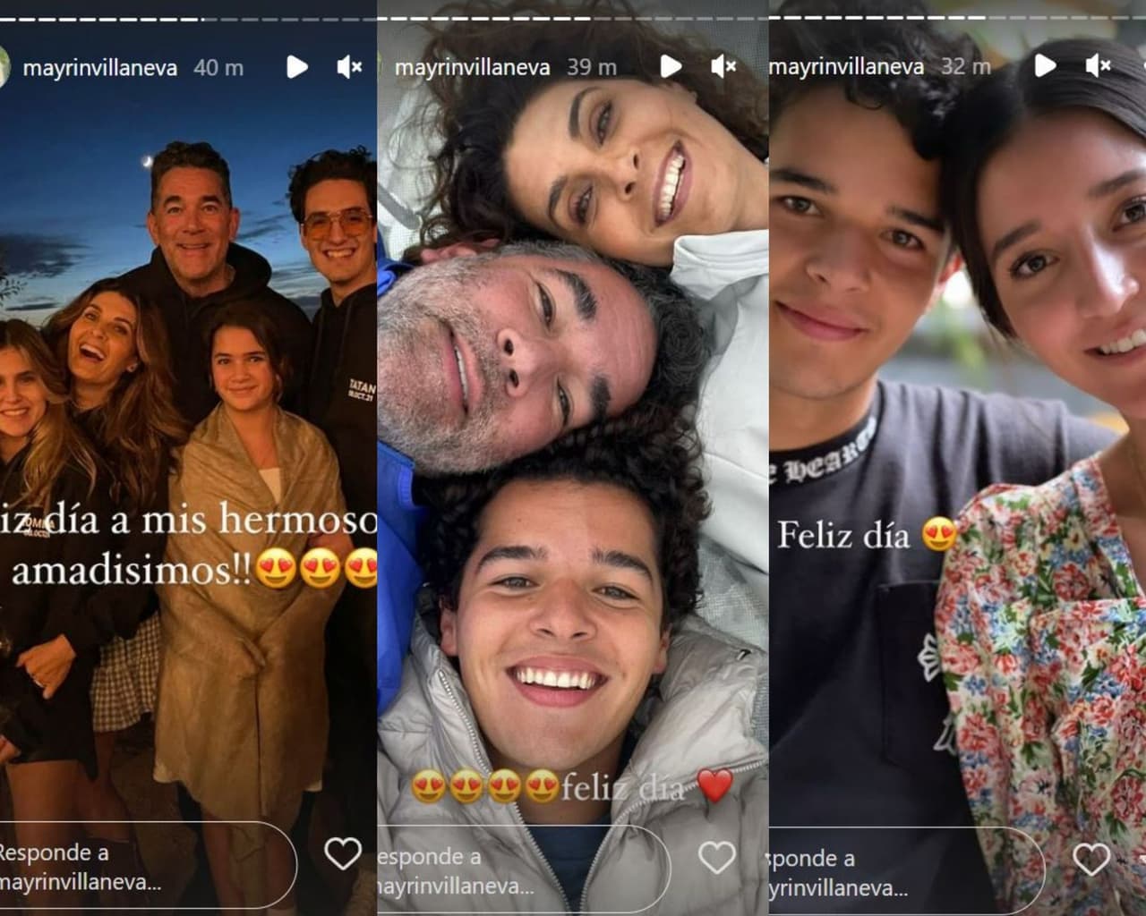 La actriz sorprendió con fotos inéditas de sus hijastros.