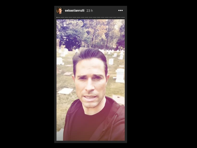 Sebastián Rulli durante la grabaciones de 'El último dragón'