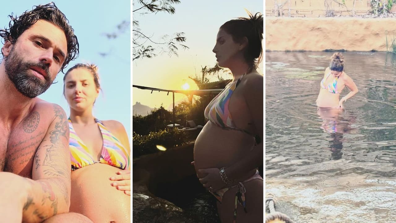 Michelle Renaud en sus últimos meses de embarazo.