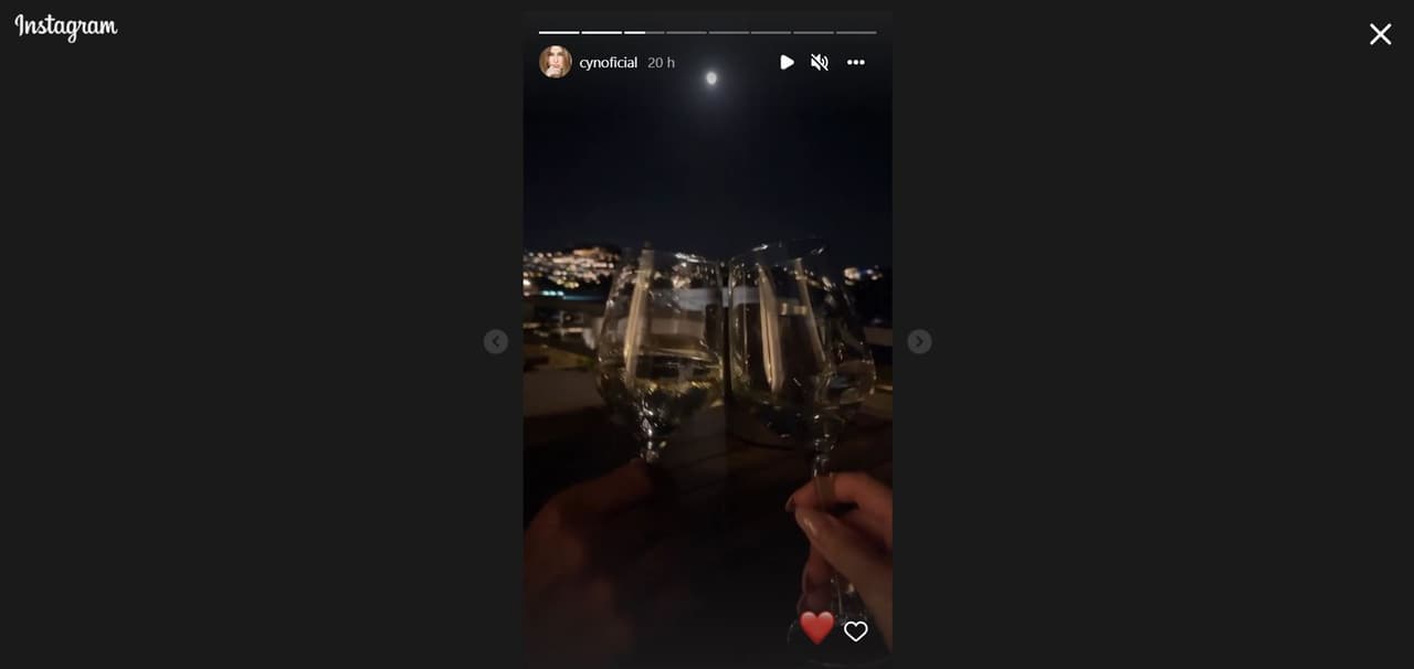 La pareja disfrutó de su amor a la luz de la luna.