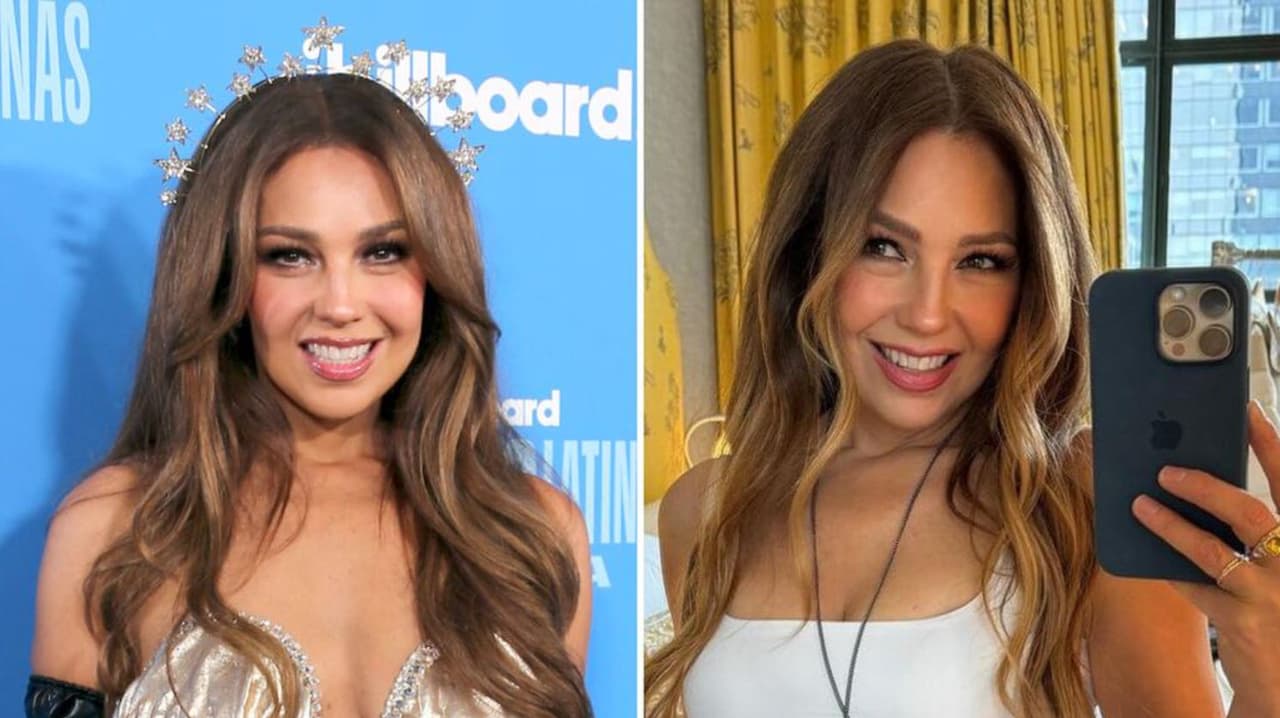 Thalía se 'despide' de su larga melena castaña y aparece con radical look rubio