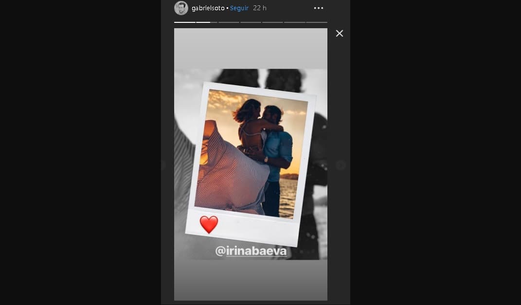 Gabriel Soto acompañó su publicación con un corazón