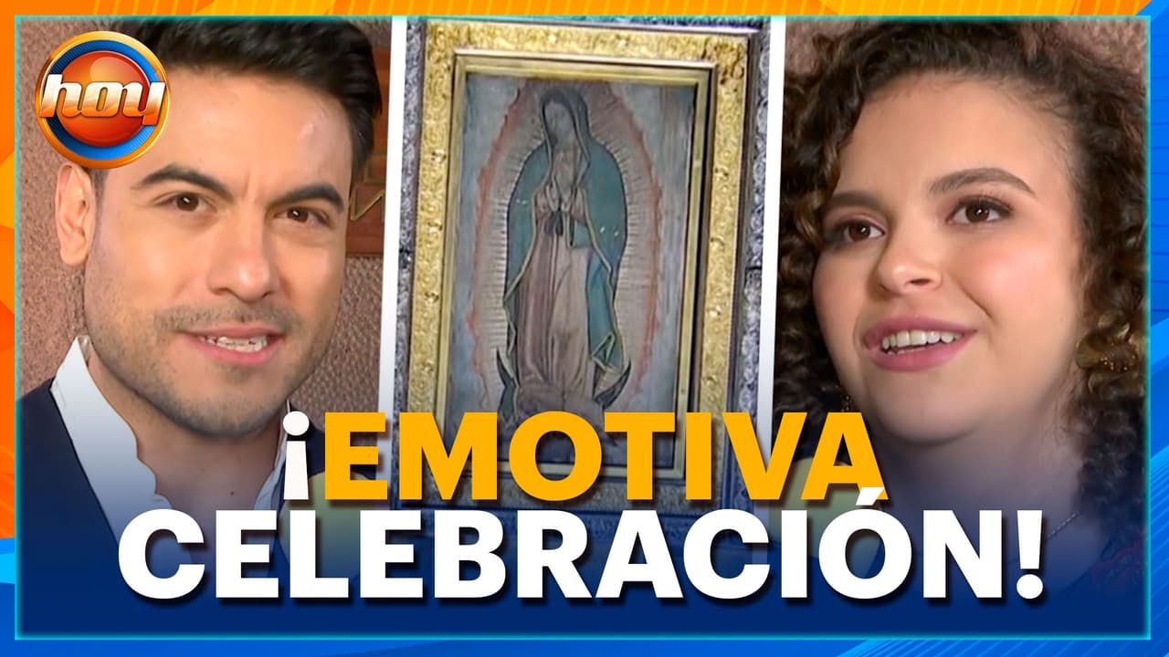 Lucerito, Carlos Rivera y GRAN ELENCO cantan ‘Las Mañanitas’ a la Virgen de Guadalupe