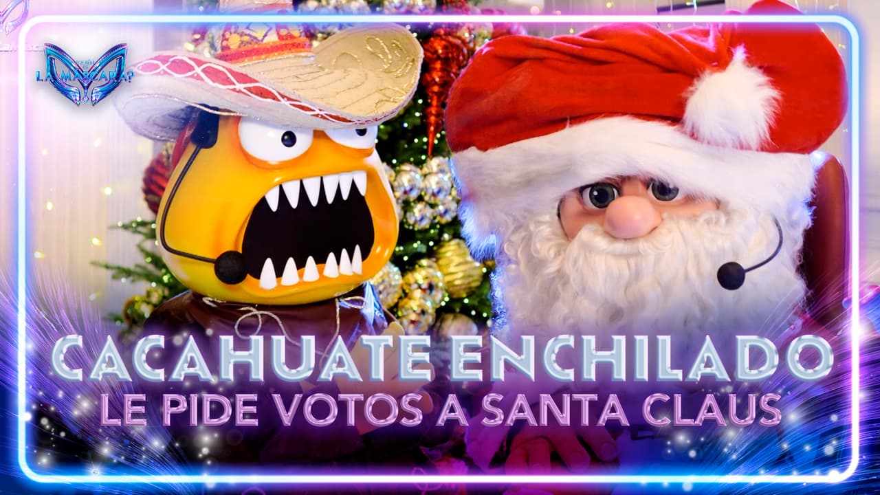 Cacahuate Enchilado le pidió a Santa Claus que votara por él en la final de ¿Quién es la Máscara?