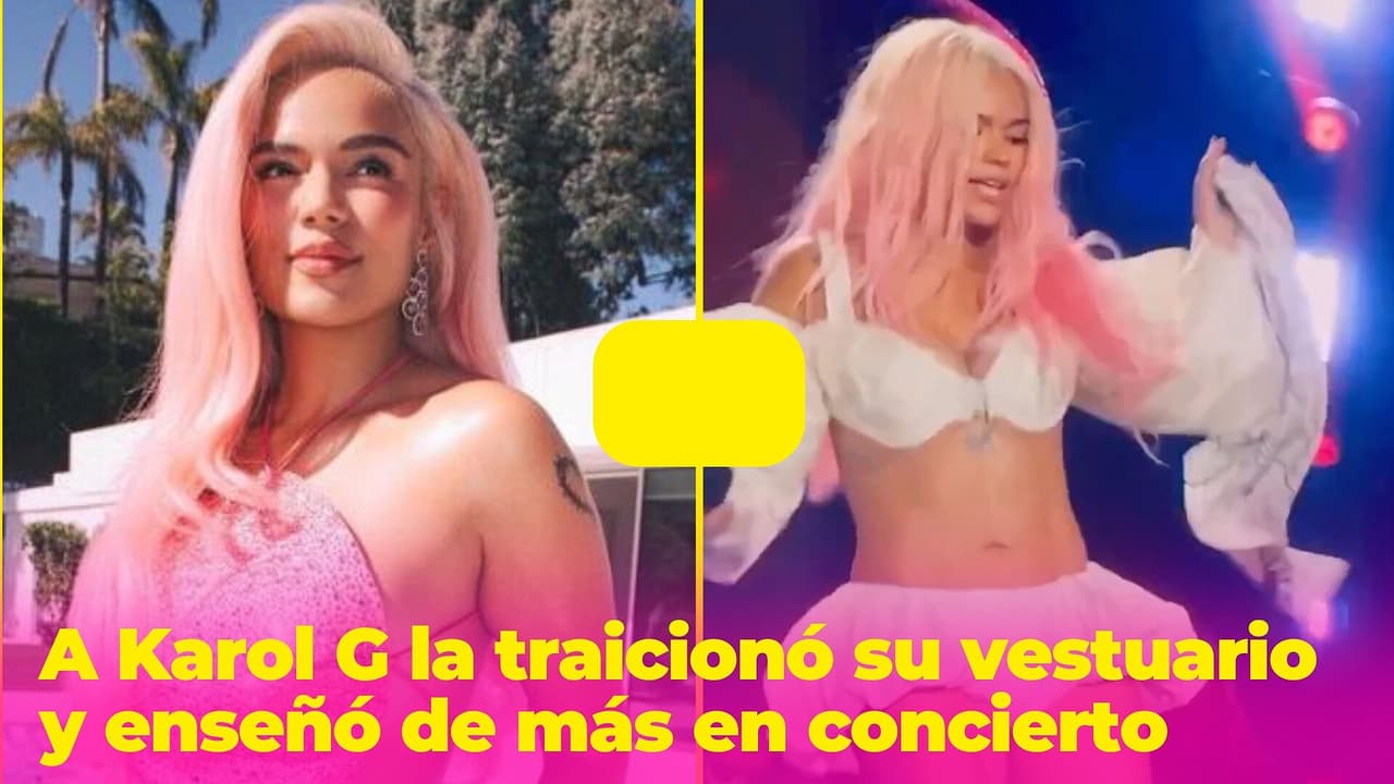 A Karol G la traicionó su vestuario y enseñó de más en pleno concierto