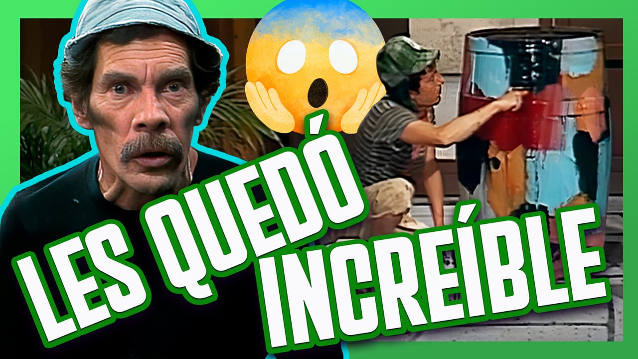 Don Ramón pinta la vecindad con la ayuda de todos