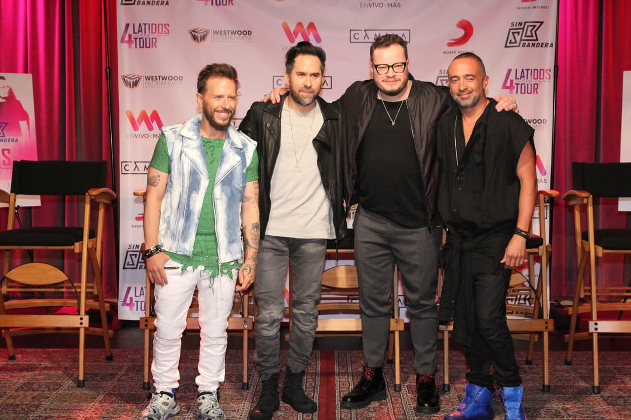 Los grupos Camila y Sin Bandera están comprometidos en realizar música de calidad al anunciar su próxima gira (FOTO: The Grosby Group)
