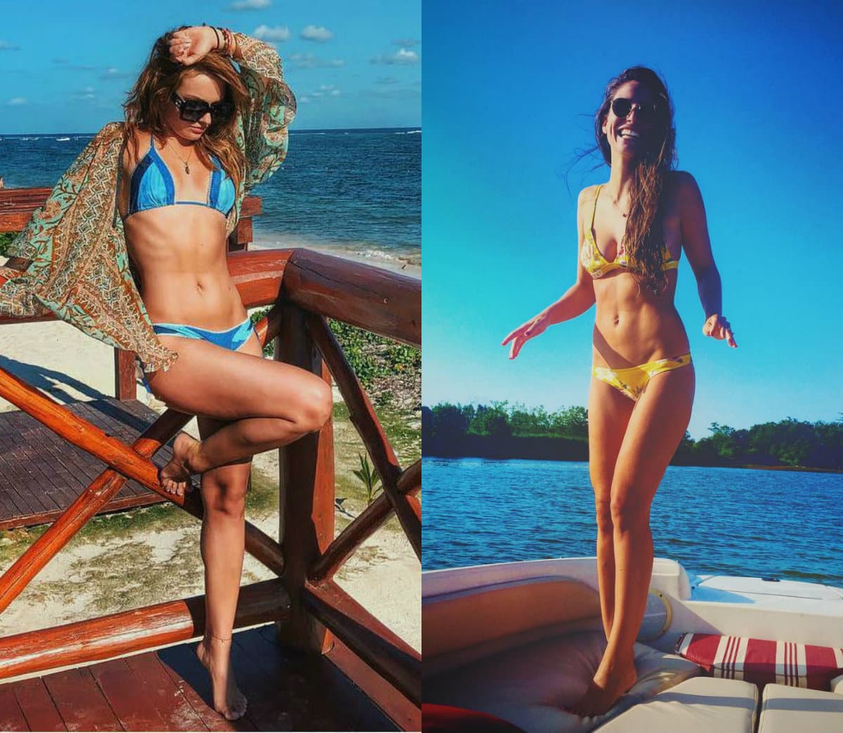 Las conductoras Irina Baeva y Lucía Villalón se enfrentan a una candente guerra de bikinis en el Mundial Rusia 2018