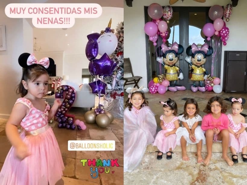 Jacky Bracamontes celebra el cumpleaños de sus mellizas con espectacular fiesta de Minnie Mouse.