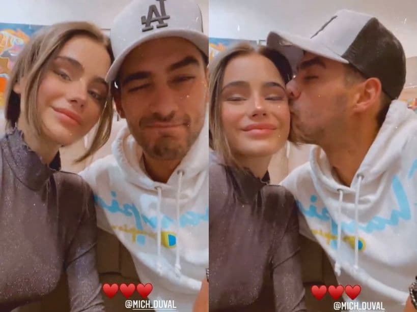 Michel Duval se dejó ver de lo más enamorado con Natalia Hurtado.
