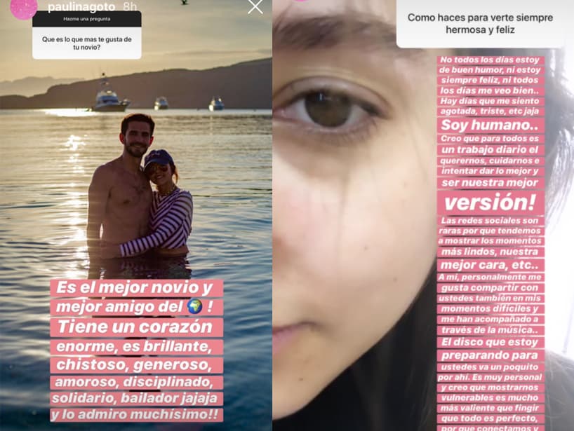 Paulina Goto responde a sus fans en Instagram stories