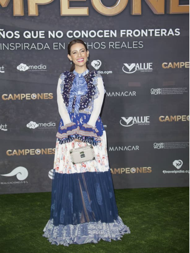 Claudia Lizaldi se mostró emocionada de participar en esta película donde da interpreta a la esposa de Jesús Ramírez