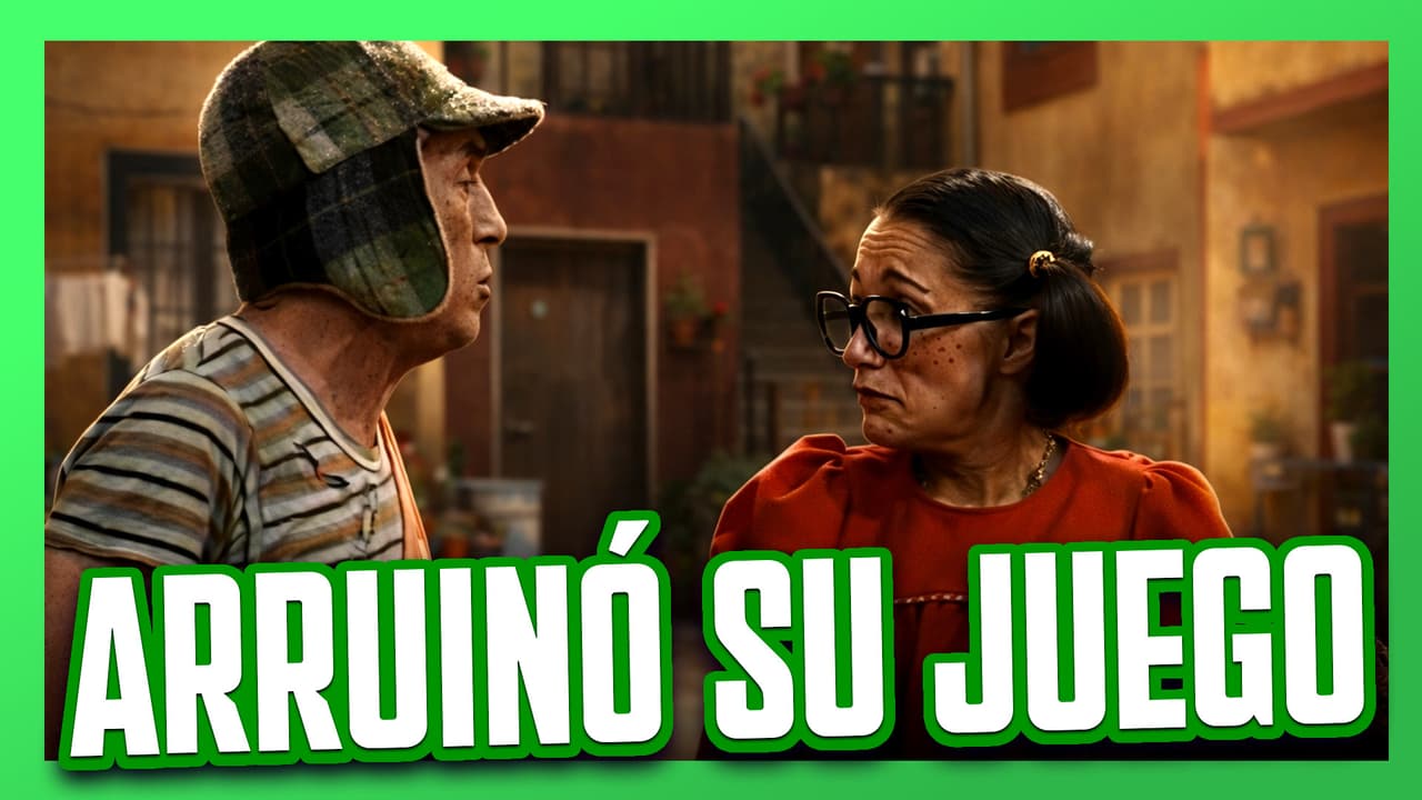 La Chilindrina juega con la tierra de las macetas