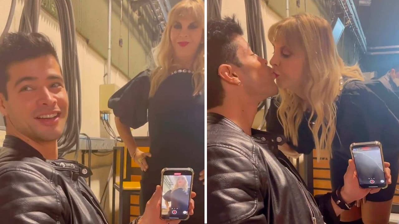 Shanik Berman y Moisés Peñaloza se besan y él reacciona: ‘Tú tienes marido, ¿no?’