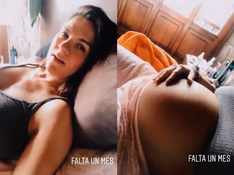 Mientras que días después, mostró en video cómo se movía su bebé, detallando que faltaba un mes para dar a luz.