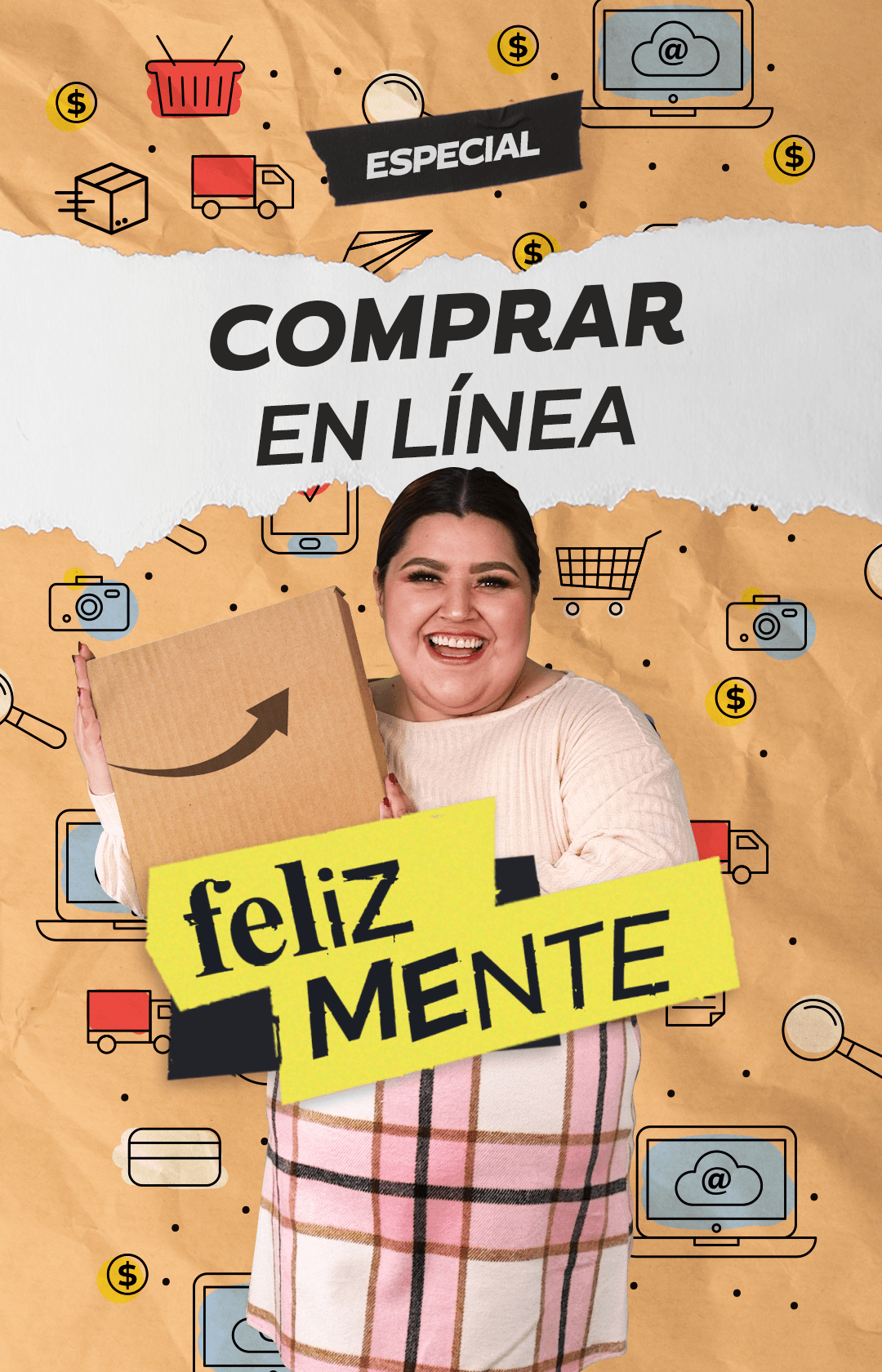 Felizmente compras en línea