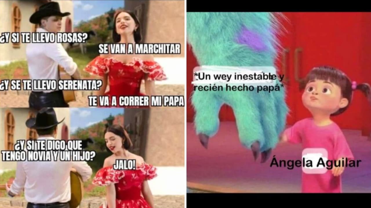 Memes Ángela Aguilar y Christian Nodal