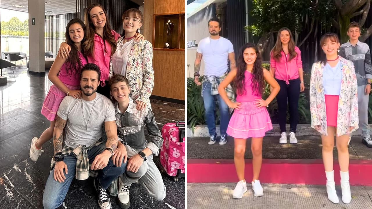 José Ron y Ariadne Díaz con sus hijos en 'Papás por conveniencia'