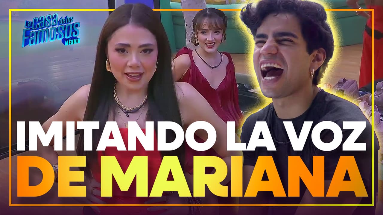 Aarón IMITÓ a Mariana Botas y no para de hacer REÍR a Elaine