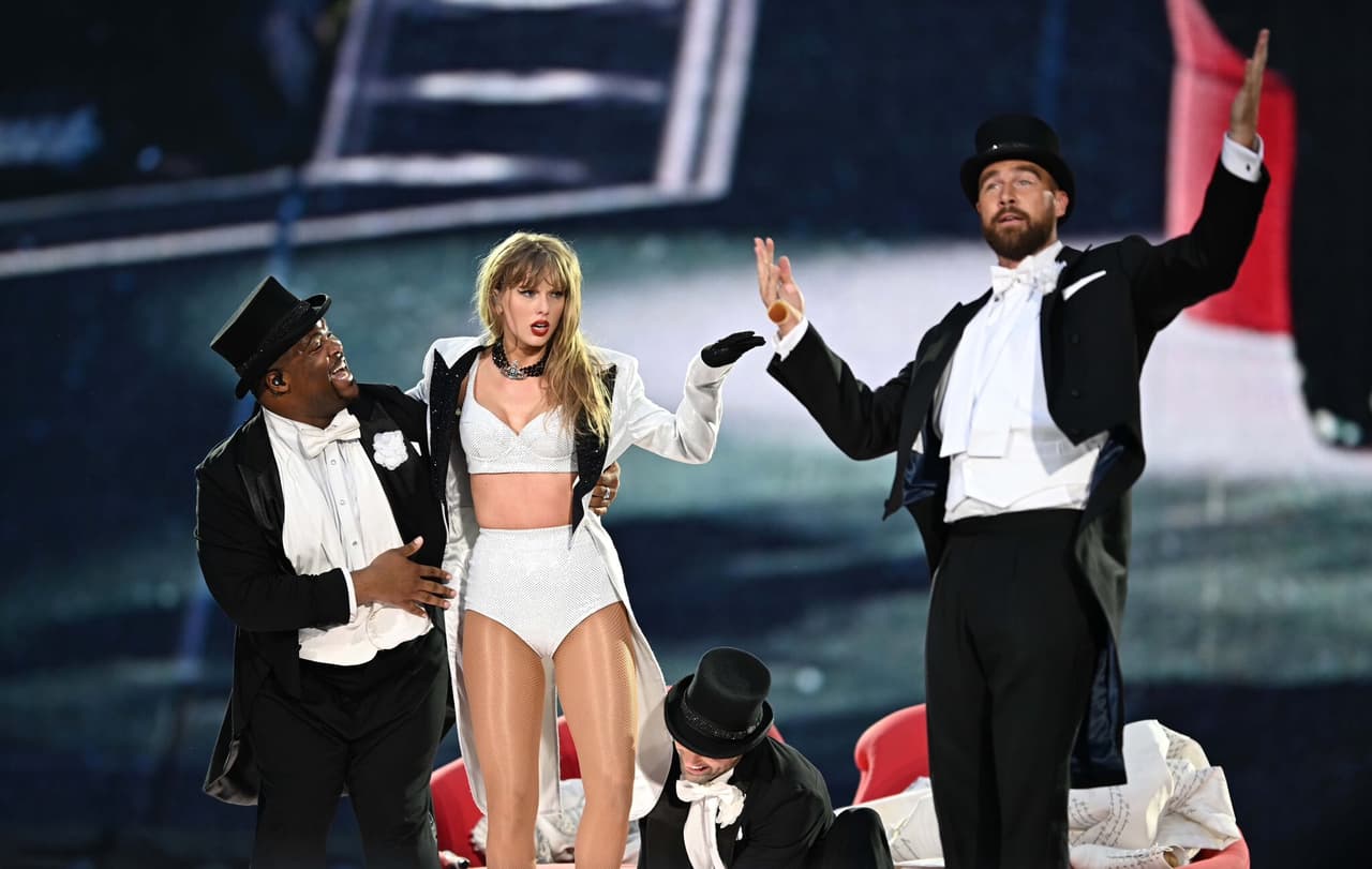 Travis Kelce participa en concierto de Taylor Swift