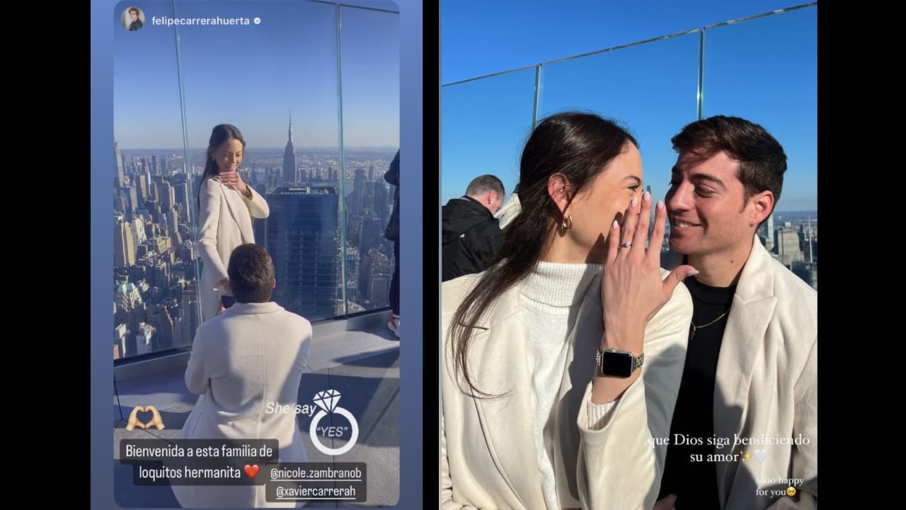Danilo Carrera y sus hermanos reaccionaron a la propuesta de matrimonio