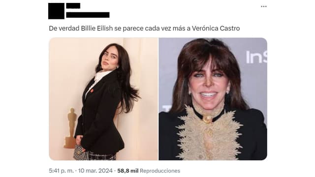 Eugenio Derbez compara a Billie Eilish con Verónica Castro tras su ...