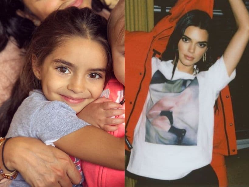 Y es que al comparar las fotografías que comparte Alessandra Rosaldo de Aitana Derbez con las de la media hermana de Kim Kardashian es inevitable percatarse del parecido.