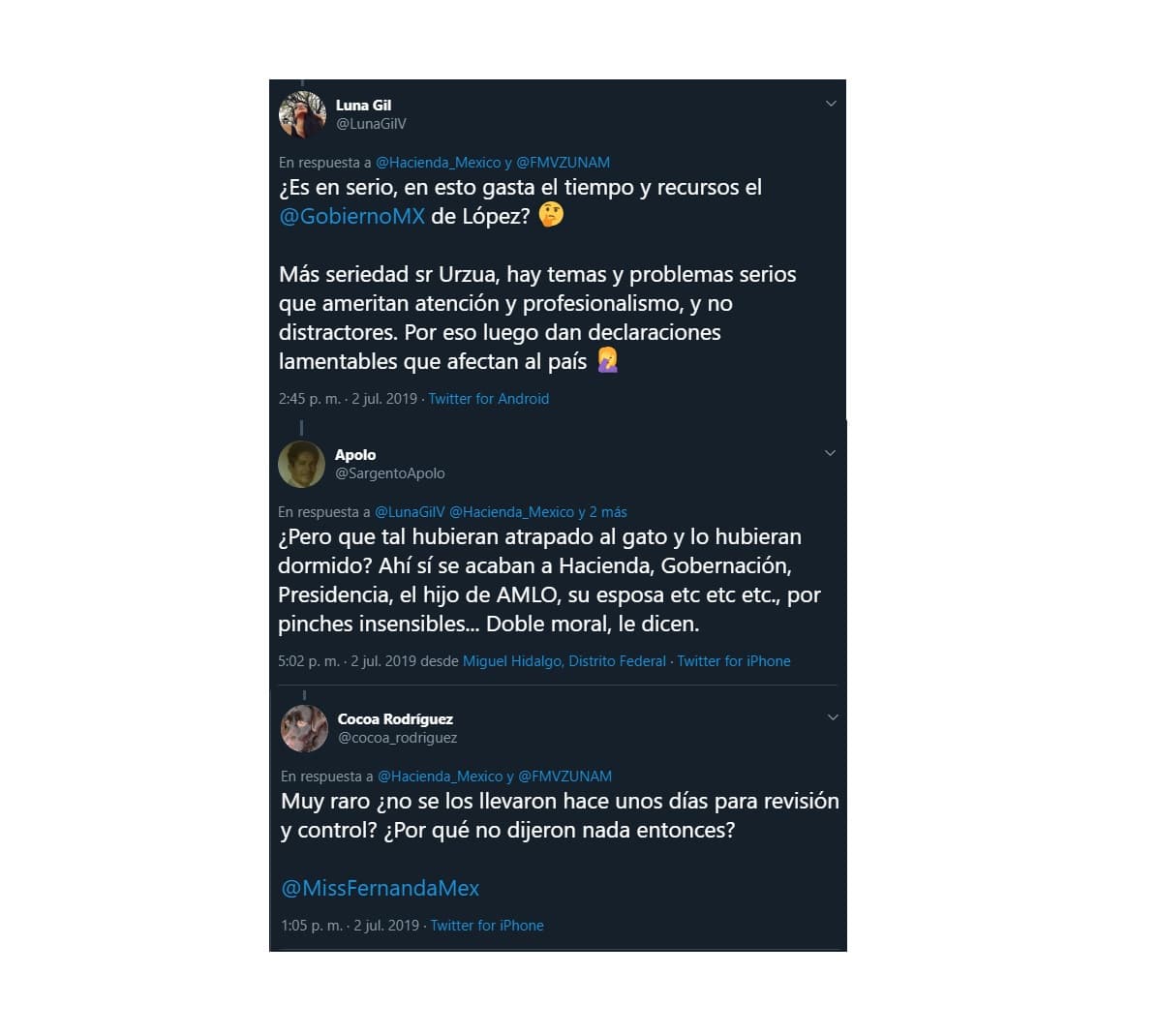 Las opiniones acerca de la publicación de SCHP fueron por cientos.