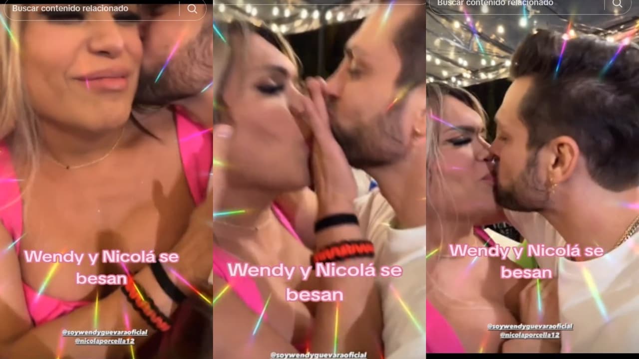 Wendy y Nicola protagonizan su primer beso en la boca fuera de 'La Casa de los Famosos México'.