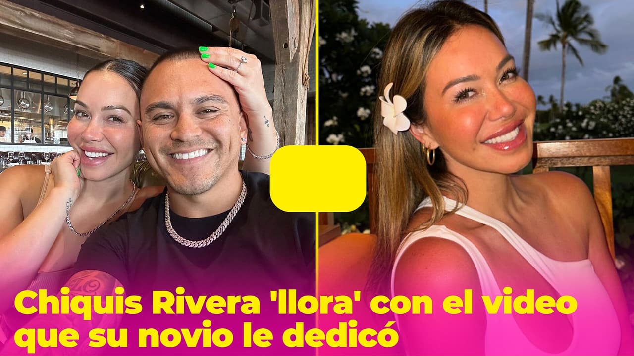 Novio de Chiquis Rivera comparte video de la cantante y ella reacciona 'con lágrimas'