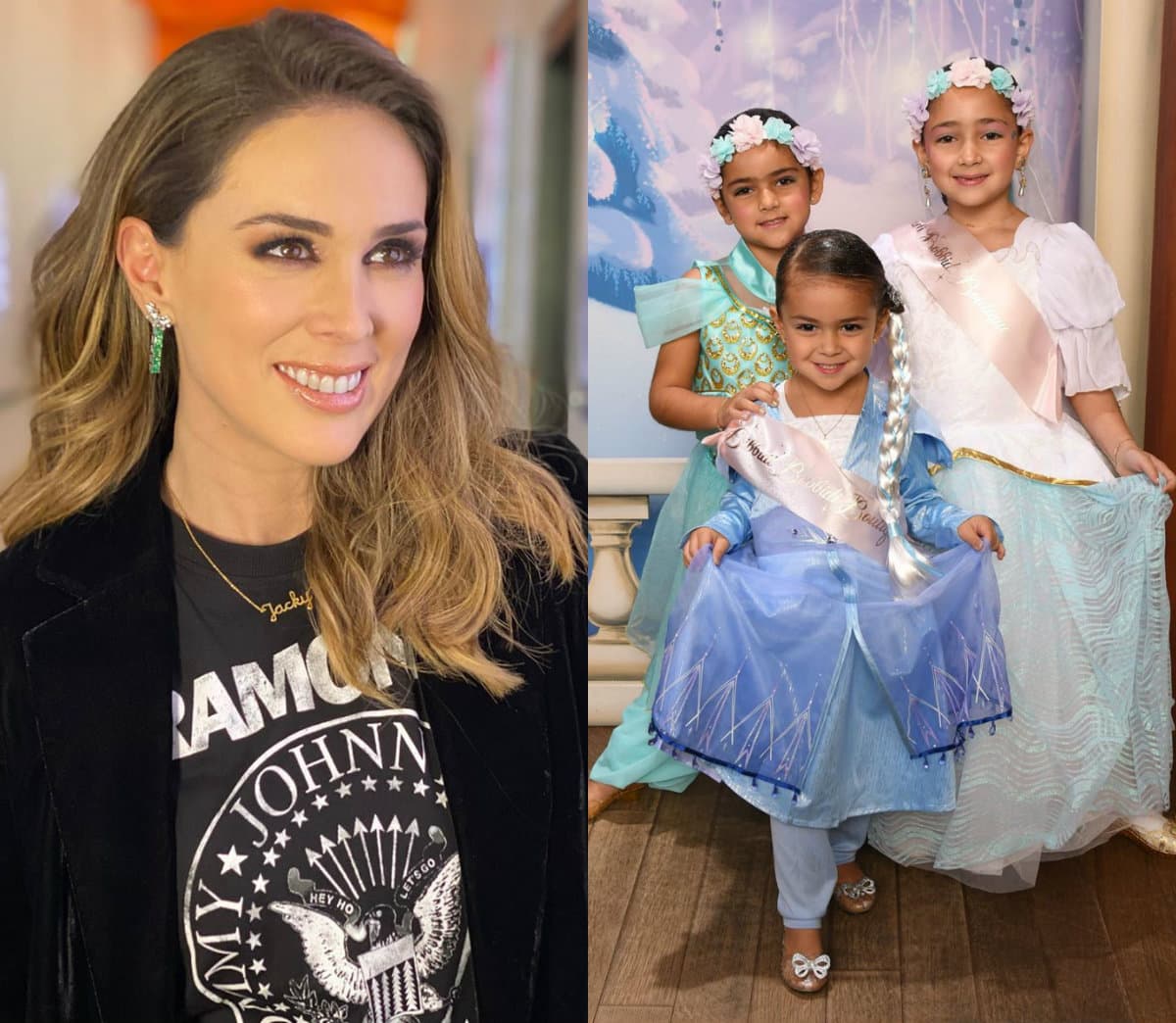 Jacky Bracamontes y su familia comenzaron el año con un viaje a Disney, el cual la conductora mostró en redes sociales e incluso enterneció a sus más de cinco millones 400 mil seguidores al presumir que Jacky, Caro y Regina se volvieron princesas en el famoso parque de diversiones.