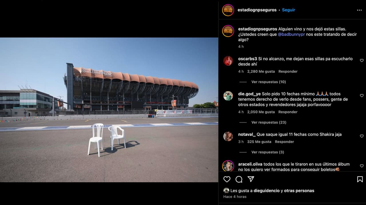 Bad Bunny se presentará en el Estadio GNP Seguros de la CDMX