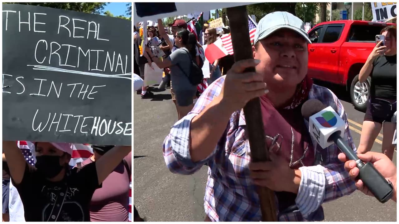 "No más ICE": El grito que resuena en las protestas 'No Kings' en Arizona