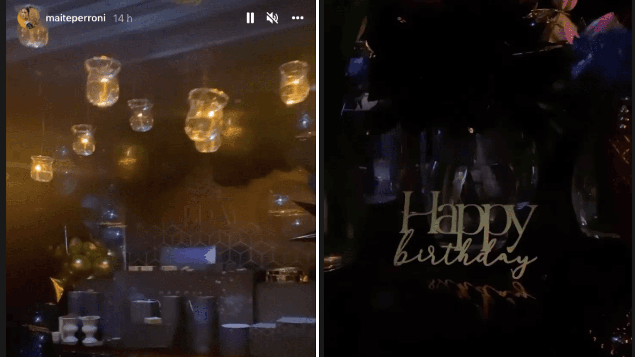 Maite Perroni festeja a Andrés Tovar con romántica cena.