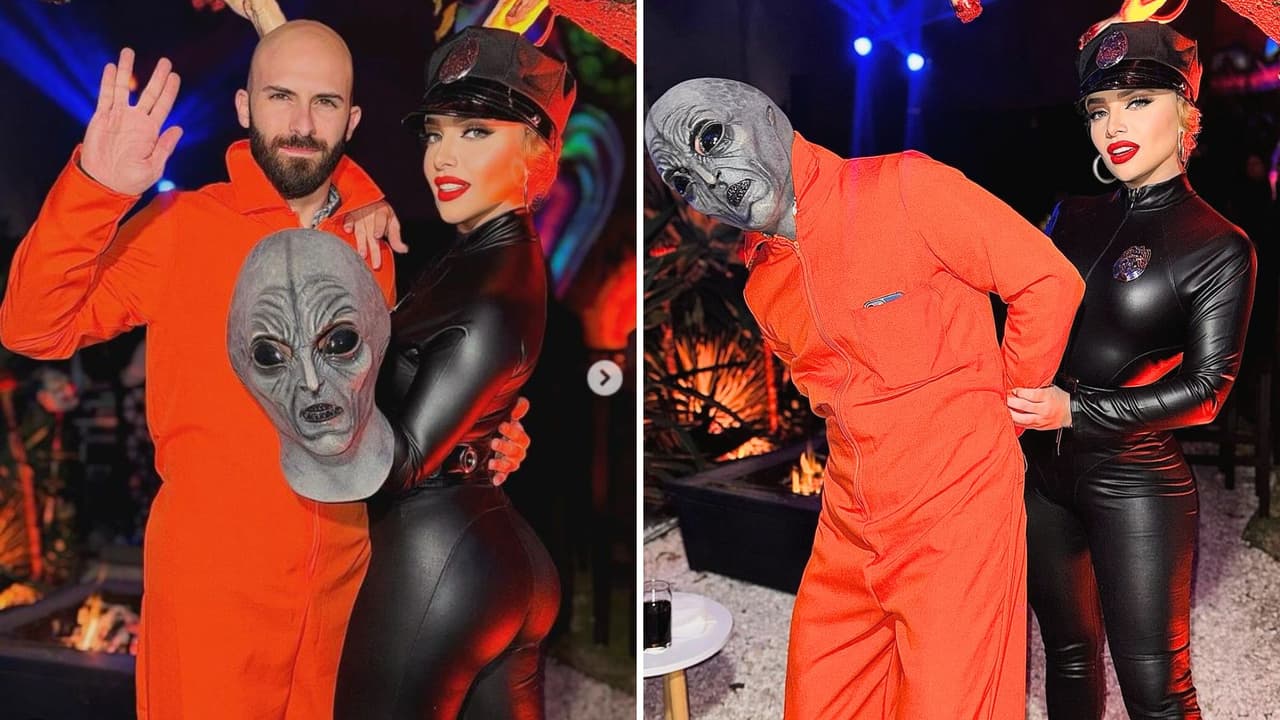 Sandra Itzel e Imanol en Halloween de 'Las Estrellas bailan en Hoy'