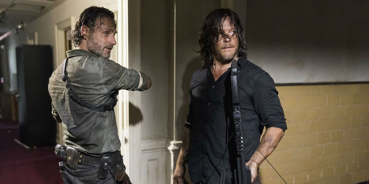 Andrew Lincoln y Norman Reedus en 'The Walking Dead'